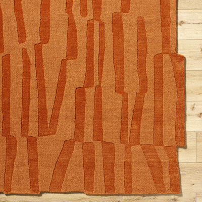 Yonah Orange Abstract Area Rug