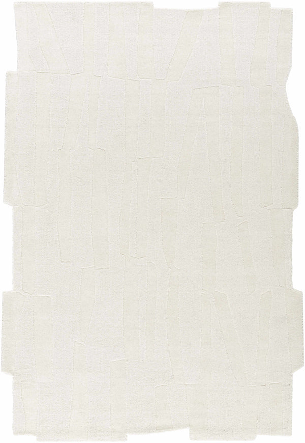 Yonah White Abstract Area Rug