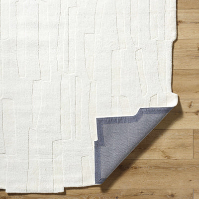 Yonah White Abstract Area Rug