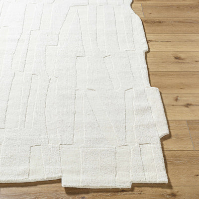 Yonah White Abstract Area Rug