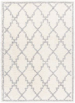 Yelverton Off-White Trellis Plush Rug - Clearance