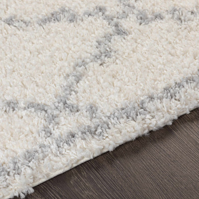 Yelverton Off-White Trellis Plush Rug - Clearance