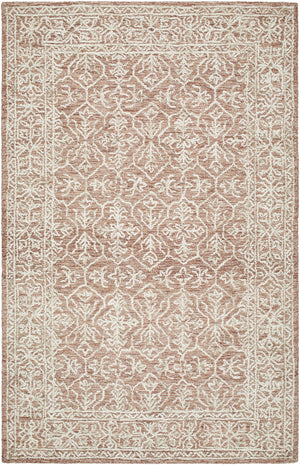 Yadid Brown Wool Area Rug