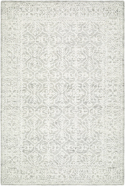 Yadid Gray Wool Area Rug