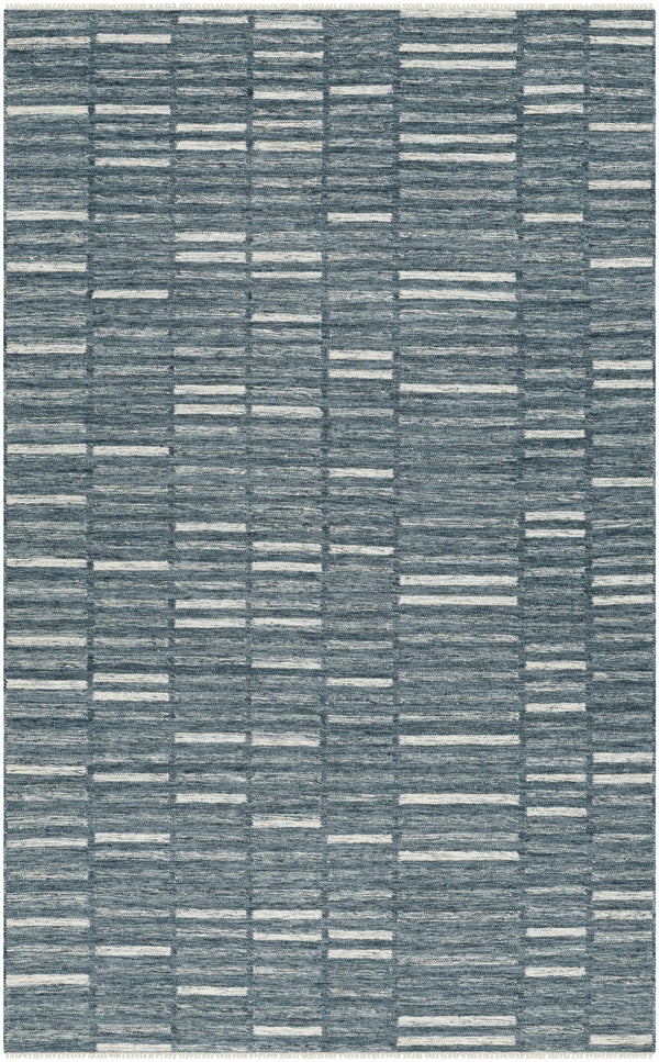 Uheri Blue Checkered Area Rug