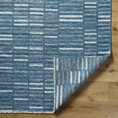 Uheri Blue Checkered Area Rug