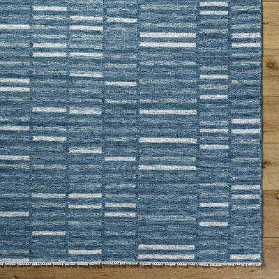 Uheri Blue Checkered Area Rug