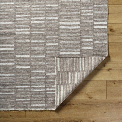 Uheri Brown Checkered Area Rug