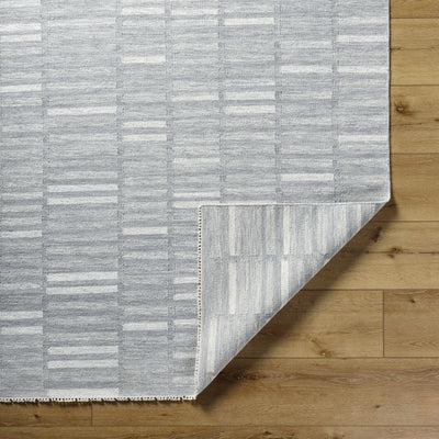 Uheri Gray Checkered Area Rug