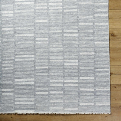 Uheri Gray Checkered Area Rug