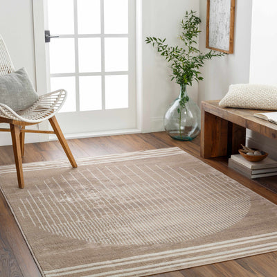 Yoad Geometric Mocha Area Rug