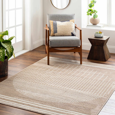 Yoad Geometric Mocha Area Rug