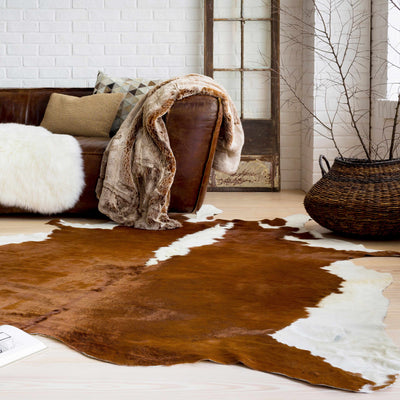 Yucaipa Brown Cowhide Rug