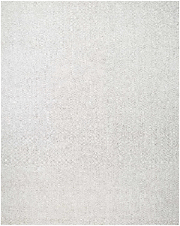 Zareh Off White Solid Area Rug