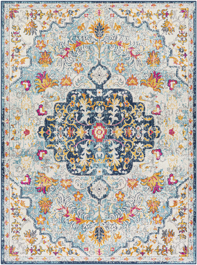 Zoar Blue Medallion Area Rug