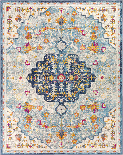 Zoar Blue Medallion Area Rug