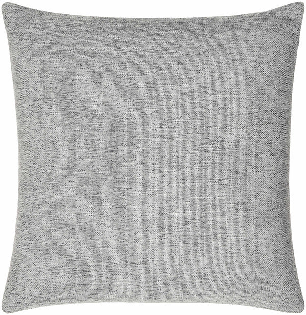 Zihna Gray Textured Throw Pillow