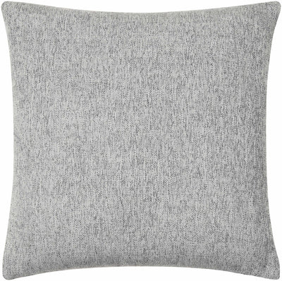 Zihna Gray Textured Throw Pillow